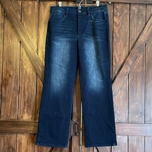 Dark Wash Straight Leg Jeans